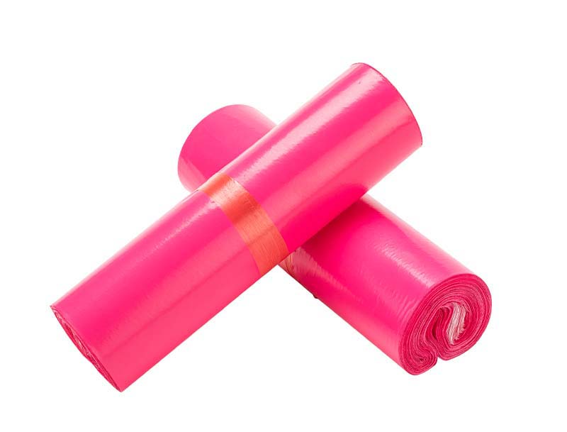 北流玫红色快递袋-02